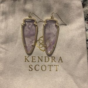 Kendra Scott Skylar earrings in amethyst